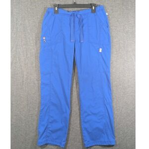 Code Happy Bliss Cargo Drawstring Scrub Pants Blue Style 46000A‎ Womens Size M